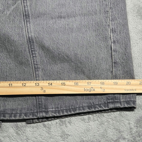 UNIQLO Denim Panel Long Skirt Women's Size 2 Gray NWT - Picture 3 of 5